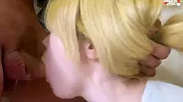 Stepsister Gives Deep Blowjob