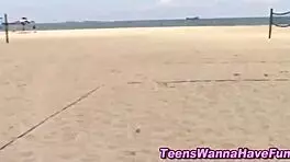 Amateur Teen 18+ Gets Intense Facial At Outdoor Party