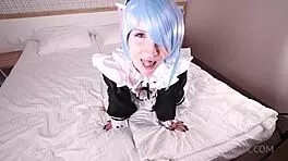 Re Zero Anime Cosplay Featuring Tattoos and Corset Costumes