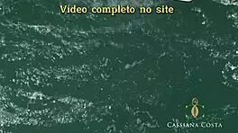 Dando o cu right in front of the captain. Man, that huge cock stretched my tight ass good!