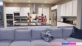 Asian teen footballer and bffs fuck the big cocked coach