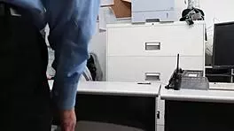 Sexy cutie penelope gets fucked for theft with blowjob