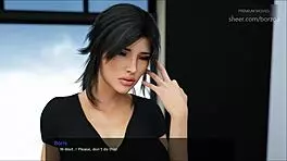 My step sister moans, 'spray your cum all over my big tits' in Milfy City