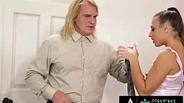 Hey, check Gia Derza giving a hot nuru massage to her landlord