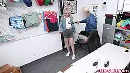 Busty Blonde Thief Lilly Bell Gets Rammed Hard By Mall Cop Brock Doom!