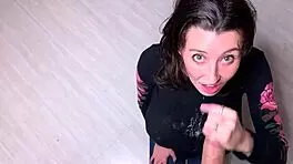 big tit teen 18+ loves sucking cock