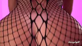 Step sister catches brother jerking off and helps him cum.