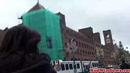Black Amsterdam Prostitute Takes on White Guy with Ease