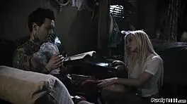 Guy Fucks His Teen 18+ Trailer Trash Stepsis Hard. What a Rough Ride!