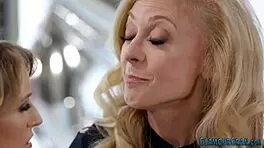 Lesbian Cougars Rubbing Teen 18+ So Intensely!