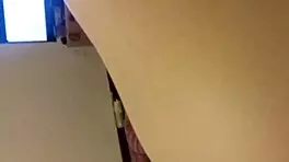 Teen performs deepthroat blowjob while showing off her big ass in close-up