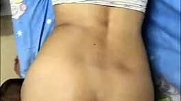 How does this Indian college teen 18+ handle her first hardcore fuck with boyfriend in romantic doggystyle?