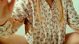 Young Student Passionately Shows Off Her Big Tits