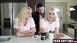 teen 18+ begs to crash at friend’s boyfriend’s place. sabrina snow and nikki sweet get naughty.