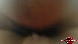 Blonde Latina Xred Melody Antunes in Lingerie Receives Blowjob and Cum on Big Ass