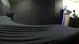 Carrie B feels intense emotions during blacklight sex