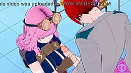 mei hatsume and shoto todoroki get wild in koikatsu hentai with blowjobs and cumshots