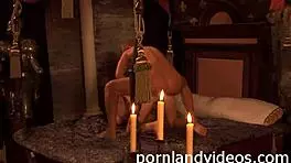 Sexy brunette slut gets anal fucked with big cock