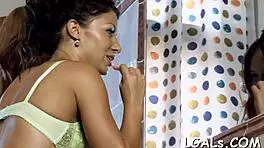 Two Teen Lesbians Engage in Hardcore Fucking and Licking. They Finger Each Other to Intense Orgasms.