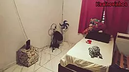 My friend's wife catches me smelling her panties