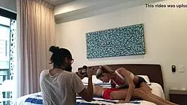 Behind the scenes teasing with blonde girlfriends