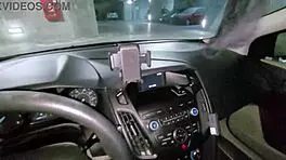 Unprotected Public Sex in Car with Sexy Stranger Blowjob!