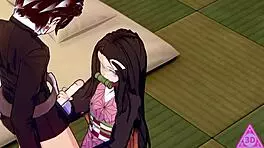 Tanjiro and Nezuko in Intimate Hentai Encounter