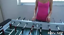 young teen sucking cock in pov