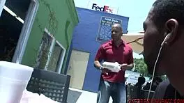 Blonde Slut Takes Double Black Monster Cocks in Wild Threeway