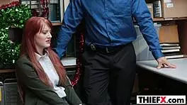 I caught tiny redhead Krystal Orchid stealing.