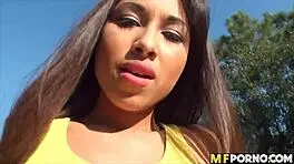 hot teen fucked outdoors by friend