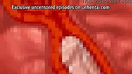 Cute busty teen gets massive creampie in hentai subtitled