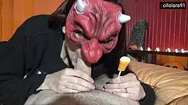 trick or treat, i'm not gonna tell dad about this halloween fuck