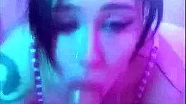 this cute girl sucks dick first time