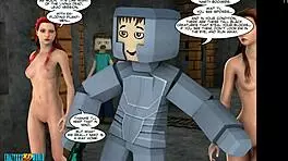 3D Comic World Minecrack Chronicles 26 in Wild Action