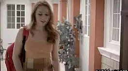 John Strong tricks babysitter Arietta Adams into raw anal.