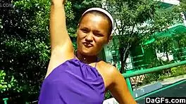 dagfs - she flashes ass outside and sucks me off