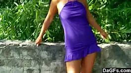 dagfs - she flashes ass outside and sucks me off