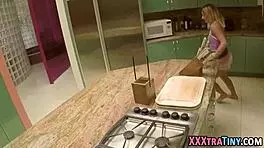 Petite Babe Gets Facial!