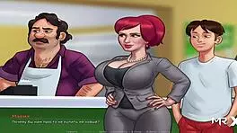 Teen 18+ in Summertime Saga earns money with sex