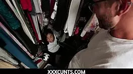 I fucked my tiny teen whore in a panda costume