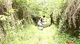 She's lost in the forest but finds a guard for wild doggystyle fun. What a twist!