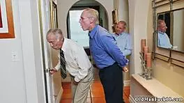 Blonde teen bathes old man in shower for cumshot. She finishes with a happy ending handjob.