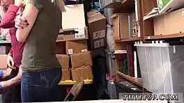 Blonde Teen Busted By Old Cop In Uniform