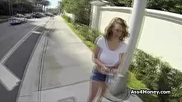 banging huge titty broke teen in public parking lot group