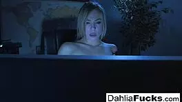 Sexy Dahlia Fingers Herself In The Dark