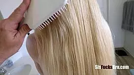 step mom guides step son to bang virgin step sister, emma starletto