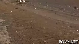 Powerful dude nails wet pussy