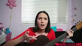 Stepsister slobbing stepbrothers man meat