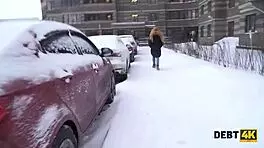 Redhead teen trades rough sex for cash in homemade clip